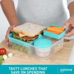 Sistema Bento Lunch To Go Madkasse 1,65 l (2 stk)