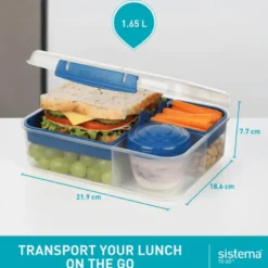 Sistema Bento Lunch To Go Madkasse 1,65 l (2 stk)