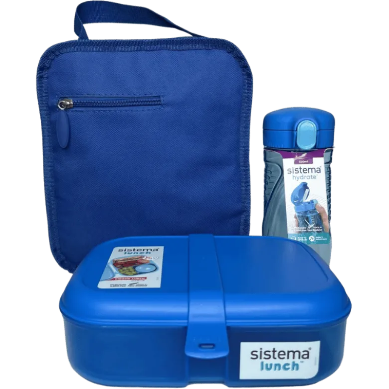 Sistema Lunchtime 3-Pack Blue (1 sæt)