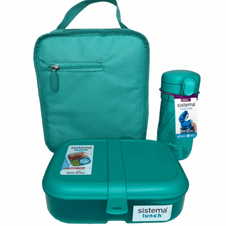 Sistema Lunchtime 3-Pack Green (1 sæt)