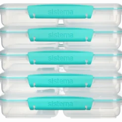 Sistema Meal Prep Madkasse 820 ml (5 stk)
