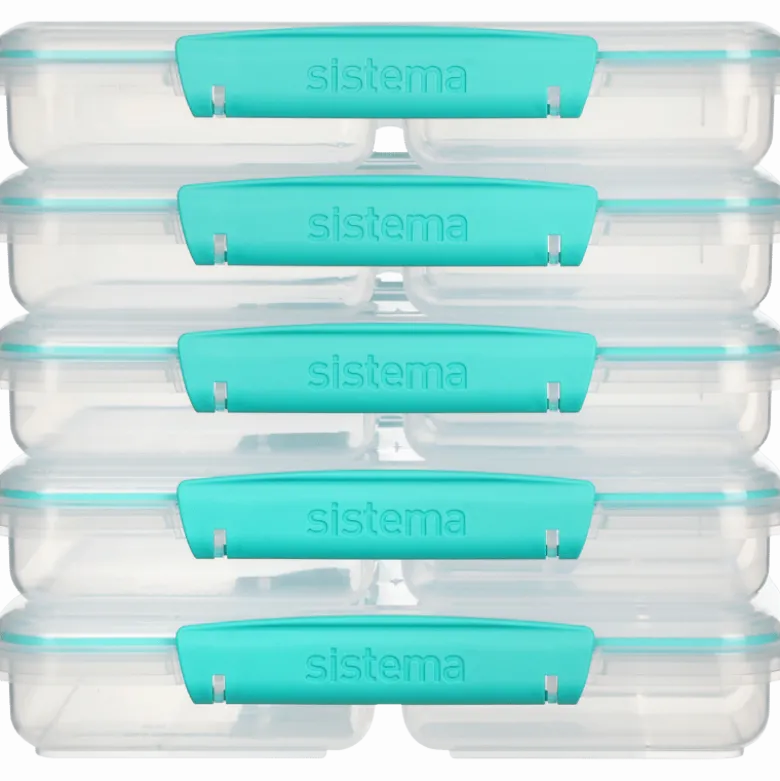 Sistema Meal Prep Madkasse 820 ml (5 stk)
