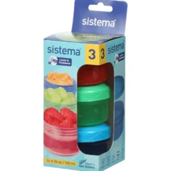 Sistema Mini Bites To Go Opbevaringsbokse 130 ml (3 stk)