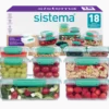 Sistema Pack Teal Opbevaringsboks 18 Dele (1 sæt)