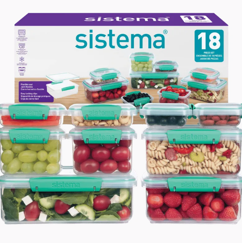 Sistema Pack Teal Opbevaringsboks 18 Dele (1 sæt)
