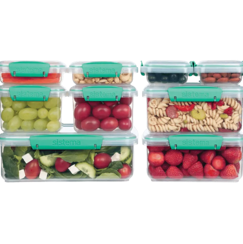 Sistema Pack Teal Opbevaringsboks 18 Dele (1 sæt)