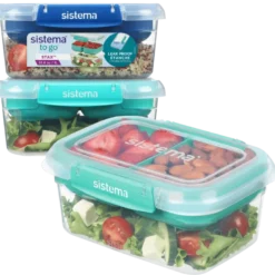 Sistema Rectangle Stax Madkasse 1 l (3 stk)