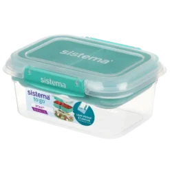 Sistema Rectangle Stax To Go Minty Teal / Ocean Blue (1 l)