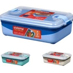 Sistema Rectangle Steamer Heatables Multifunktionel Beholder Ass. Farve (2,45 l)