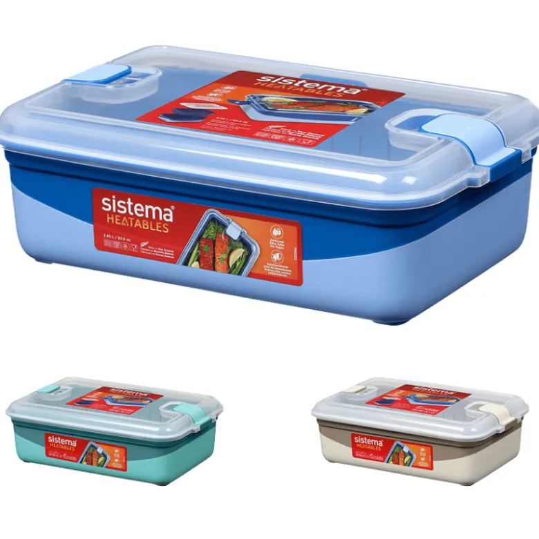 Sistema Rectangle Steamer Heatables Multifunktionel Beholder Ass. Farve (2,45 l)