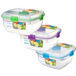 Sistema Salad Max To Go Ass. Farver (1630 ml)