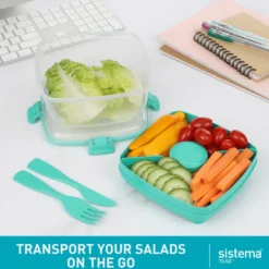 Sistema Salad To Go Madkasse 1,1 l (2 stk)