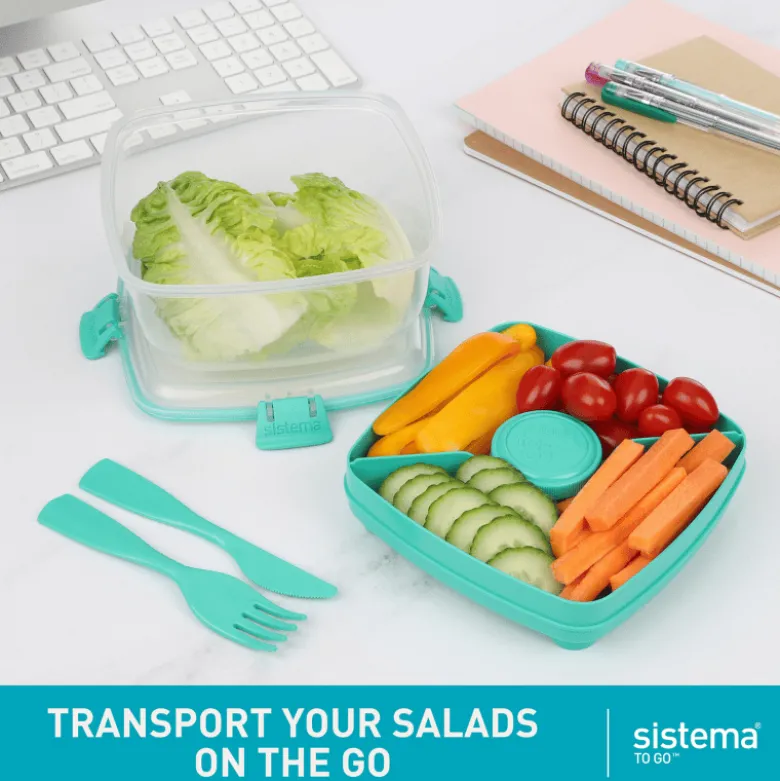 Sistema Salad To Go Madkasse 1,1 l (2 stk)