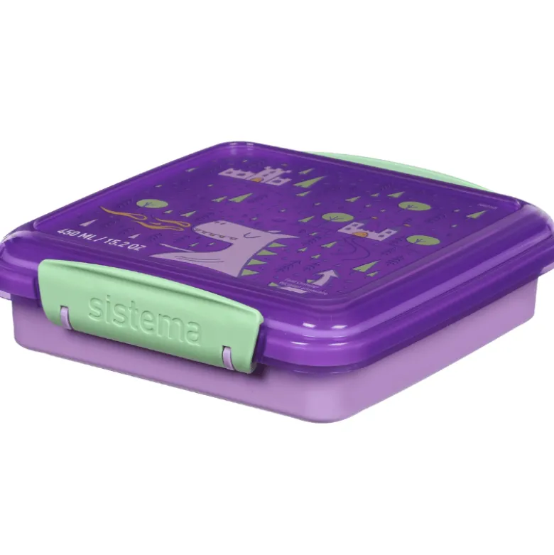 Sistema Sandwich Box Lunch Madkasse Ass. Farve (450 ml)