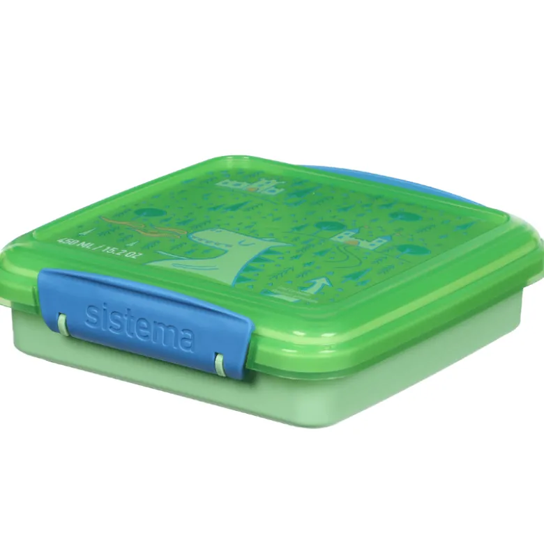 Sistema Sandwich Box Lunch Madkasse Ass. Farve (450 ml)