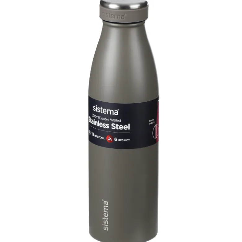 Sistema Stainless Steel Flaske Ass. Farve (500 ml)