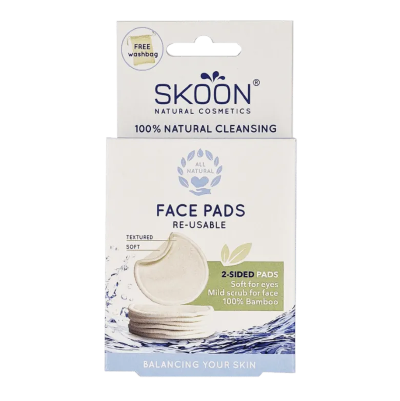 Skoon Face Pads Re-Usable 2-sided (7 stk)