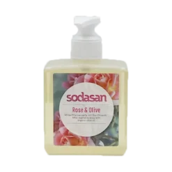 Sodasan Flydende Håndsæbe Rose og Oliven (300 ml)