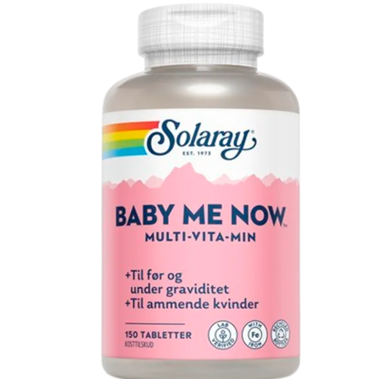 Solaray Baby-Me-Now Multi-Vitamin (150 tabletter)