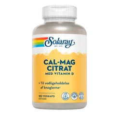 Solaray Cal-Mag Citrat med D-vitamin (180 kap)