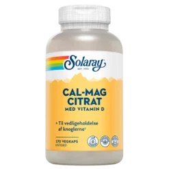 Solaray Cal-Mag Citrat Med D-Vitamin (270 kapsler)