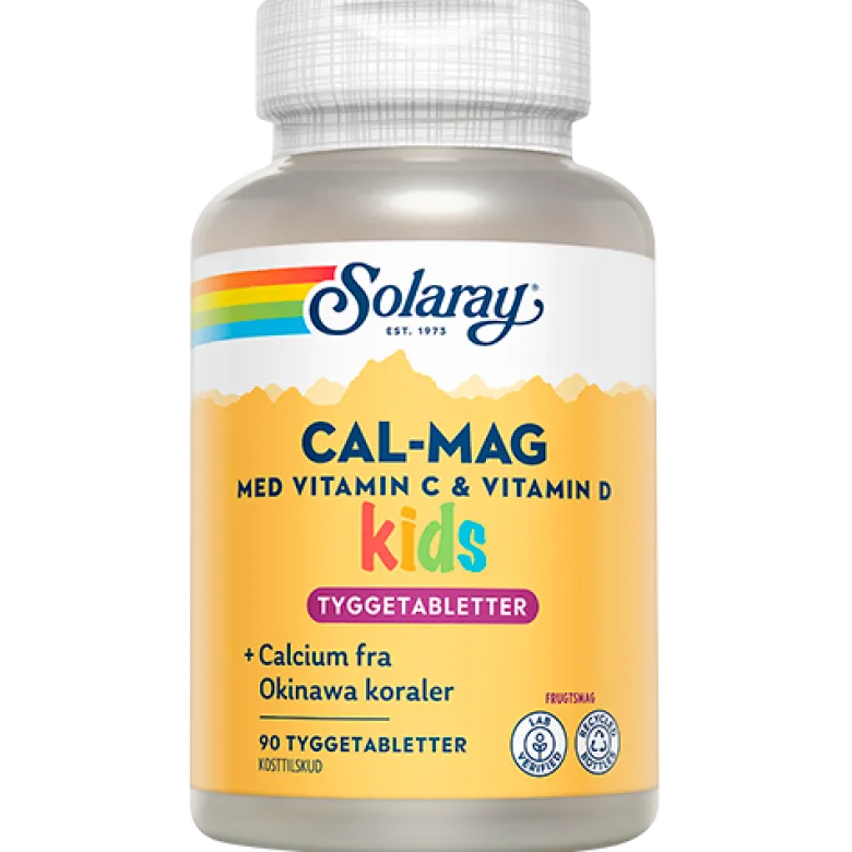 Solaray Cal-Mag Kids (90 tyggetabletter)