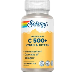 Solaray C500+ Hyben og Citron (100 tabletter)