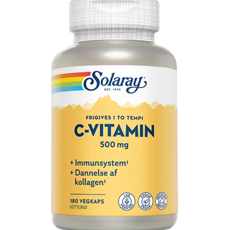 Solaray C-vitamin 500 mg (180 kap)