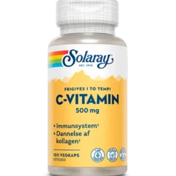 Solaray C-vitamin 500 mg (100 kapsler)