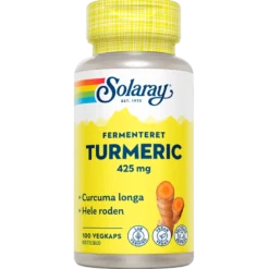 Solaray Fermenteret Turmeric (100 kapsler)