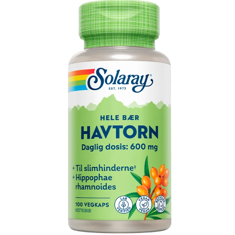 Solaray Havtorn 300 mg (100 kapsler)