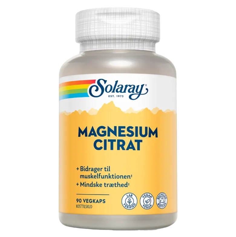 Solaray Magnesium Citrat 250 mg (90 kap)