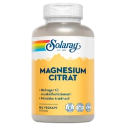 Solaray Magnesium Citrat 250 mg (180 kapsler)