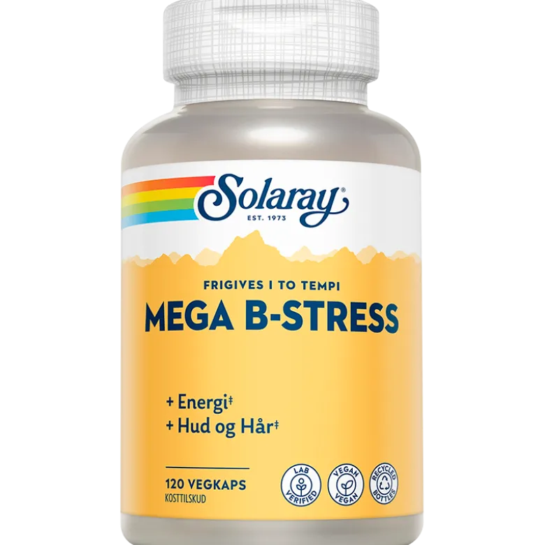 Solaray Mega B-Stress (120 kapsler)