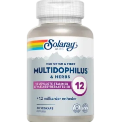 Solaray Multidophilus & Herbs (30 kapsler)