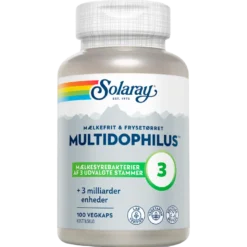Solaray Multidophilus Mælkefrit og Frysetørret (100 kapsler)
