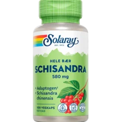 Solaray Schizandra 580 mg (100 kapsler)