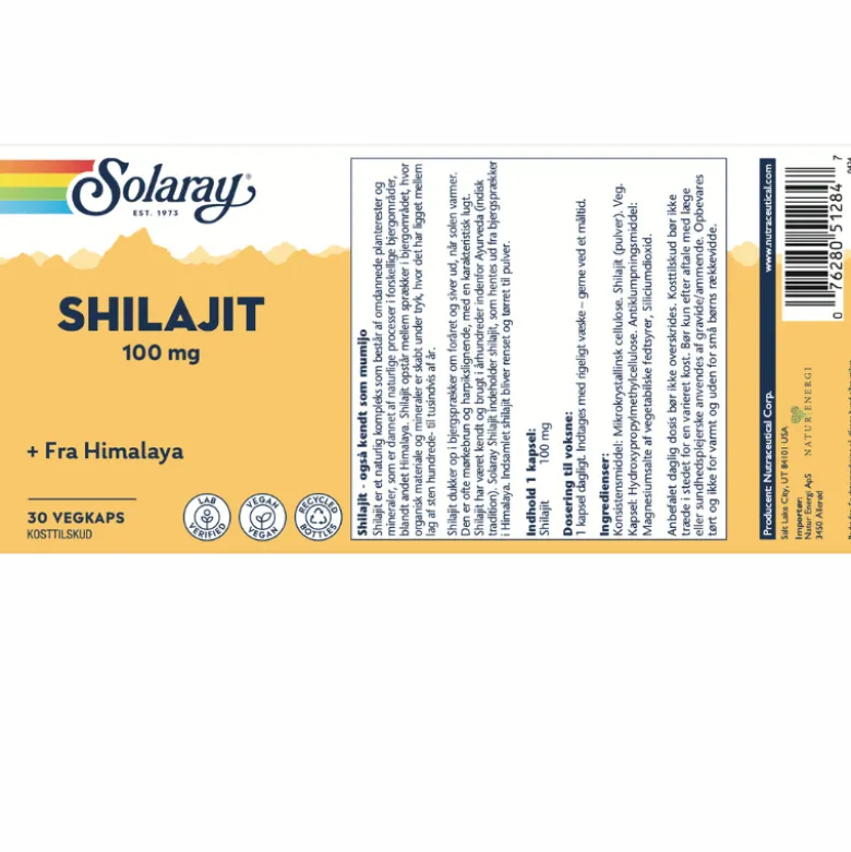 Solaray Shilajit (30 kaps)