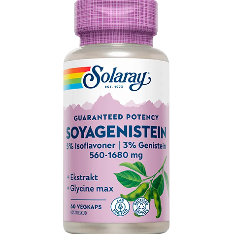 Solaray SoyaGenistein (60 kapsler)