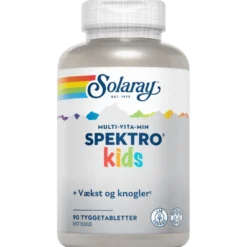 Solaray Spektro Kids Multi-Vita-Min med bærsmag (90 tyggetabletter)