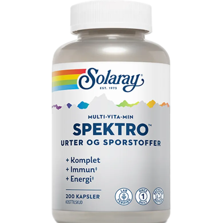 Solaray Spektro Multi-Vita-Min (200 kapsler)