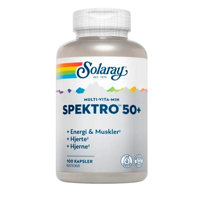 Solaray Spektro 50+ Multi-Vita-Min (100 kaps)