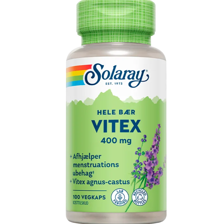 Solaray Vitex Agnus Castus (100 kapsler)