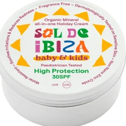 Sol De Ibiza Baby & Kids Organic Mineral All-in-One Sunscreen Cream SPF30 (100 g)
