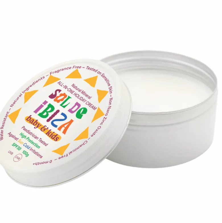 Sol De Ibiza Baby & Kids Organic Mineral All-In-One Sunscreen Cream SPF30 (30 g)