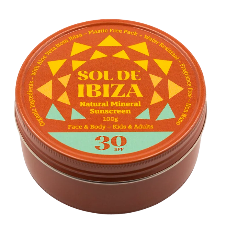 Sol De Ibiza Face & Body Plastic Free Tin SPF30 (100 g)