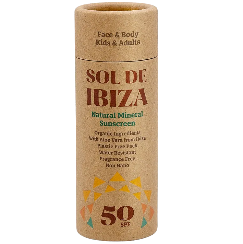 Sol De Ibiza Face & Body Plastic Free Stick SPF50 (40 g)