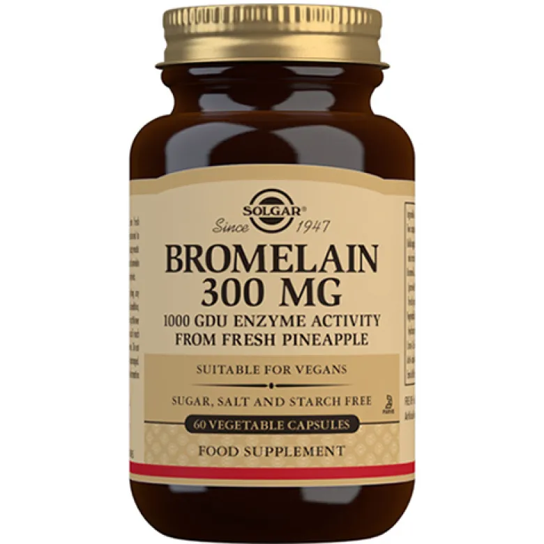 Solgar Bromelain 300mg (60 kap)