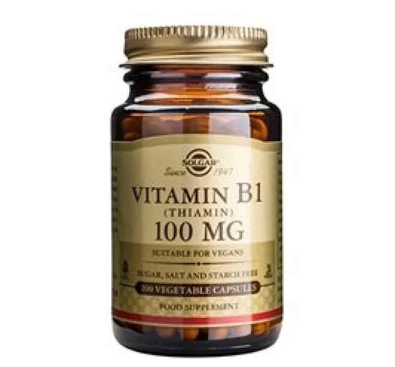 Solgar B1-vitamin 100 mg (Thiamin) (100 kaps)