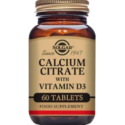 Solgar Calcium Citrate Vitamin D3 (60 tabs)